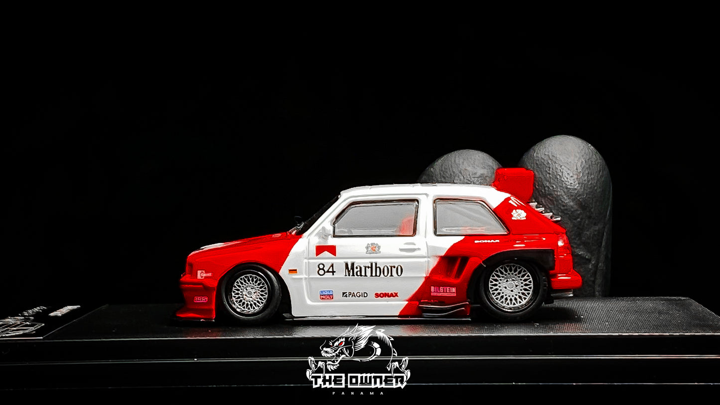 Liberty64 Volkswagen VW GTI MK2 Marlboro Livery Low Stance 1:64