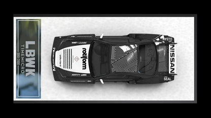 Time Micro 1:64 LBWK Nissan S15 SILVIA #2 Black + Figure