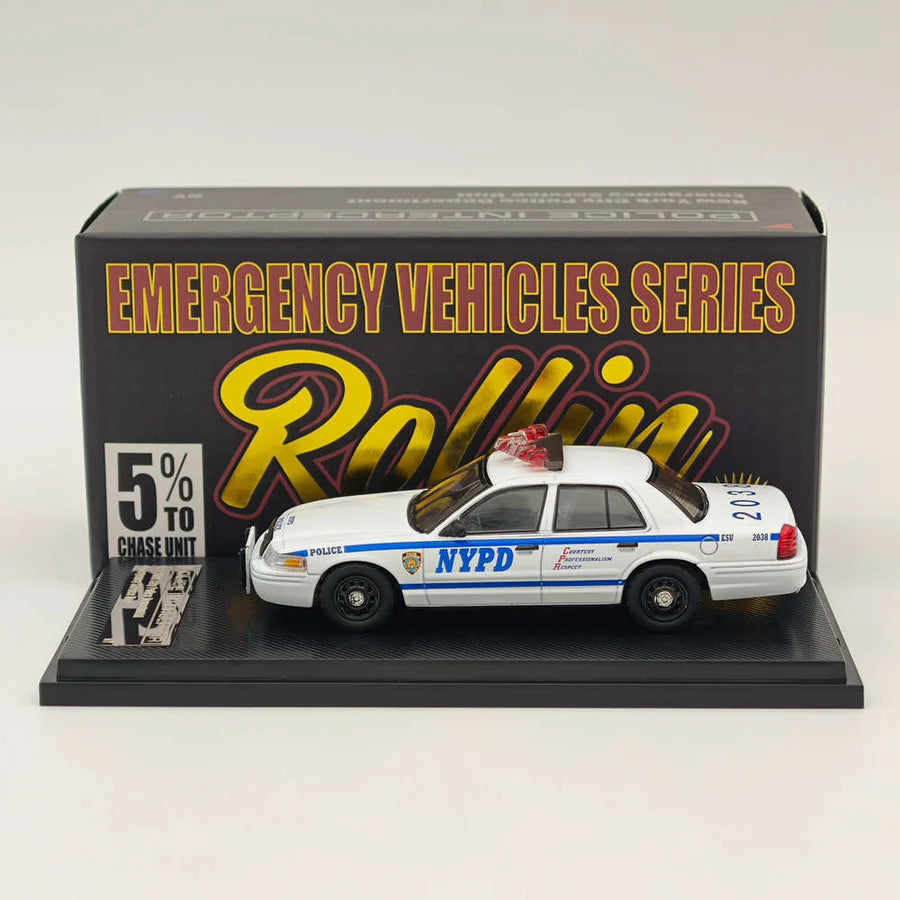 Rollin Ford Crown Victoria NYPD New York City Police Car 1:64
