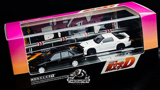 Initial D Set 1:64 Vol. 17 Kyoichi Sudo Lancer Evolution III & Ryosuke Takahashi RX-7 (FC3S)