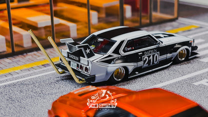 Pop Race Nissan Skyline C210 BOSOZOKU Style Matt Black 1:64