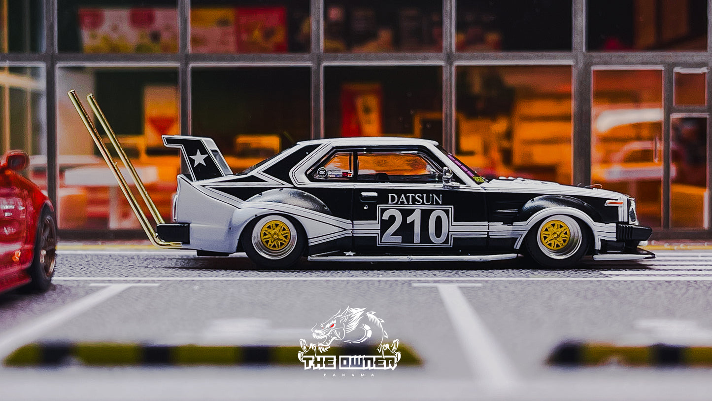 Pop Race Nissan Skyline C210 BOSOZOKU Style Matt Black 1:64