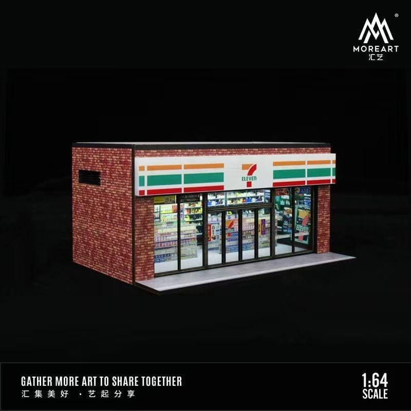 MoreArt Convenience Store "7Eleven" Diorama 1:64